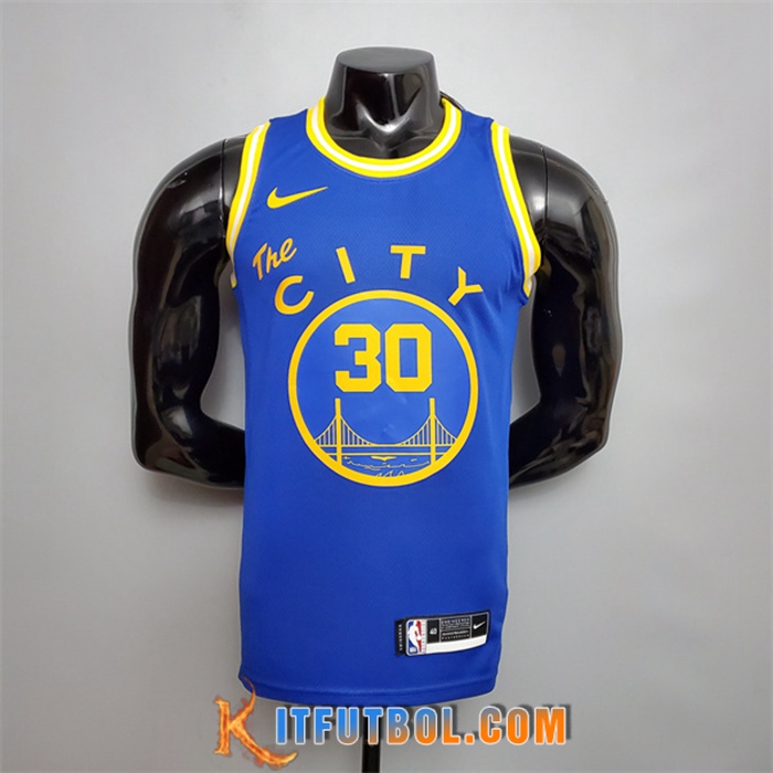Camisetas Golden State Warriors (Curry #30) Azul Tram Version