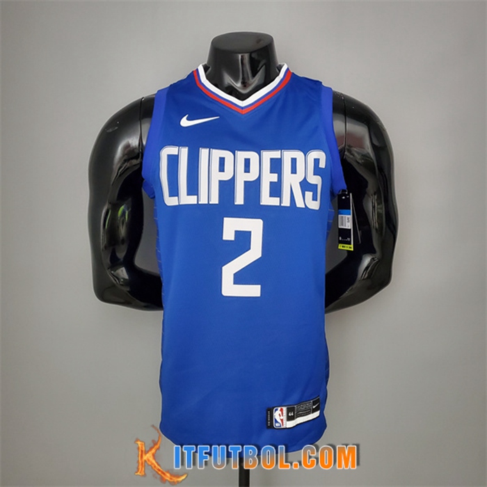 Camisetas Los Angeles Clippers (Leonard #2) Azul Limited Edition