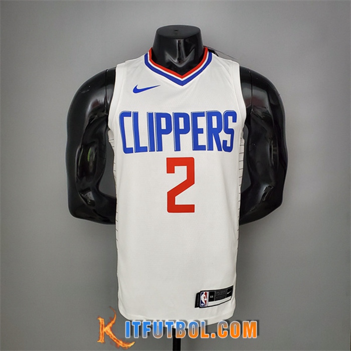 Camisetas Los Angeles Clippers (Leonard #2) Blanco Limited Edition