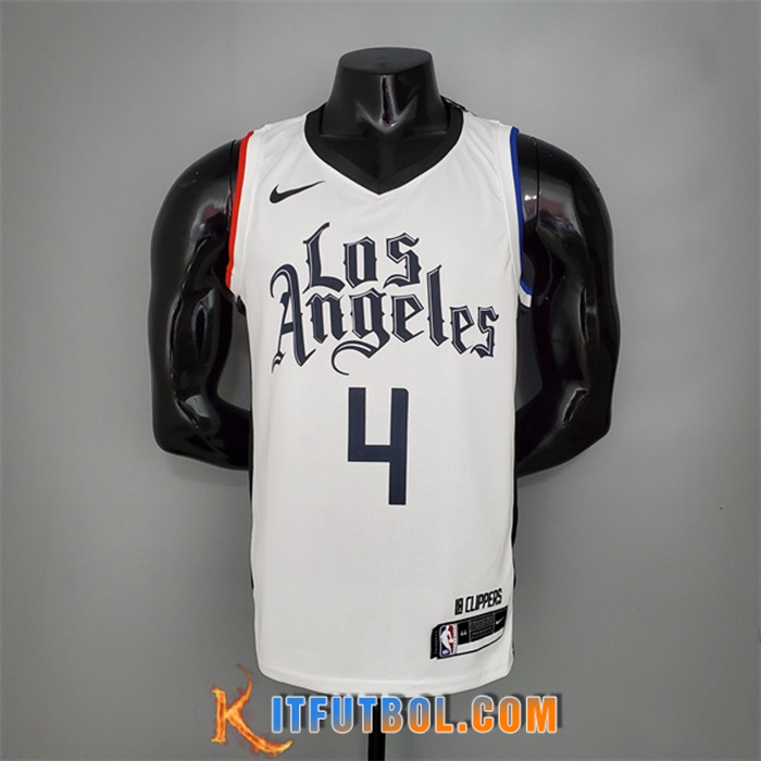 Camisetas Los Angeles Clippers (Rondo #4) Blanco