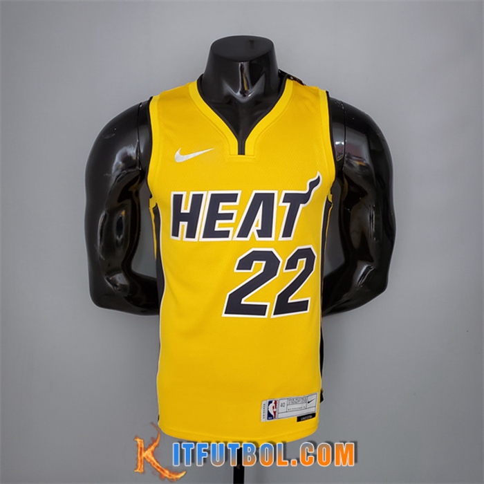 Camisetas Miami Heat (Butler #22) 2021 Amarillo Bonus Edition