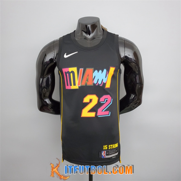 Camisetas Miami Heat (Butler #22) 2022 Season Negro City Edition