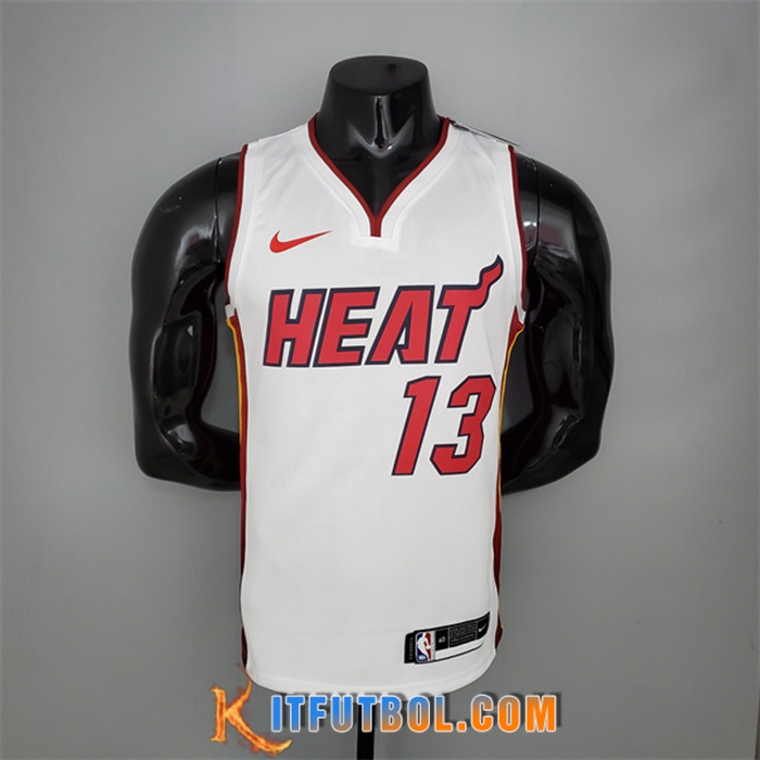 Camisetas Miami Heat (Adebayo #13) Blanco