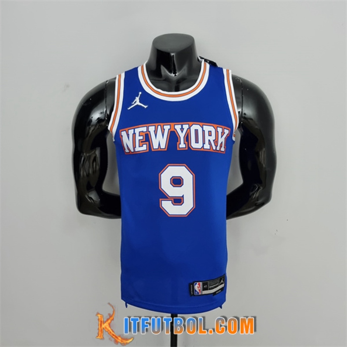 Camisetas New York Knicks (Barrett #9) Azul 75th Anniversary Jordan Limited