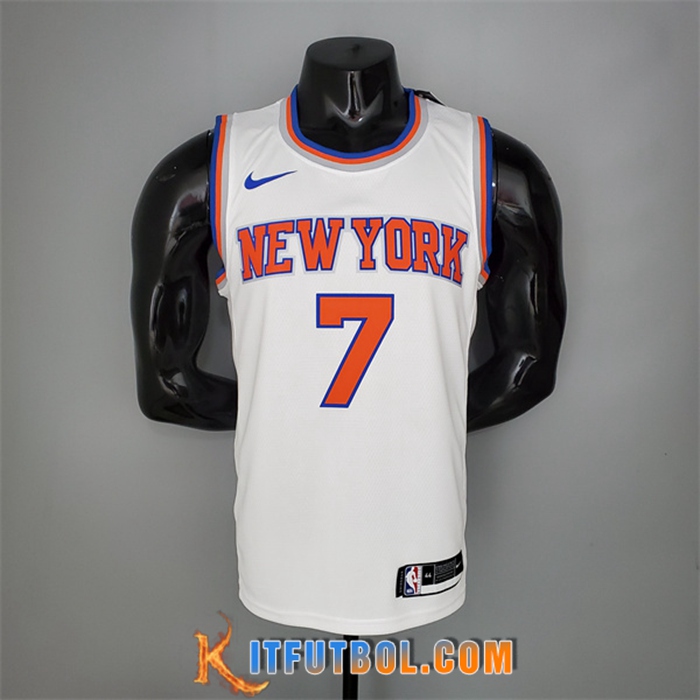 Camisetas New York Knicks (Anthony #7) 2021 Blanco