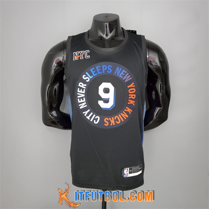 Camisetas New York Knicks (Barrett #9) Negro City Edition