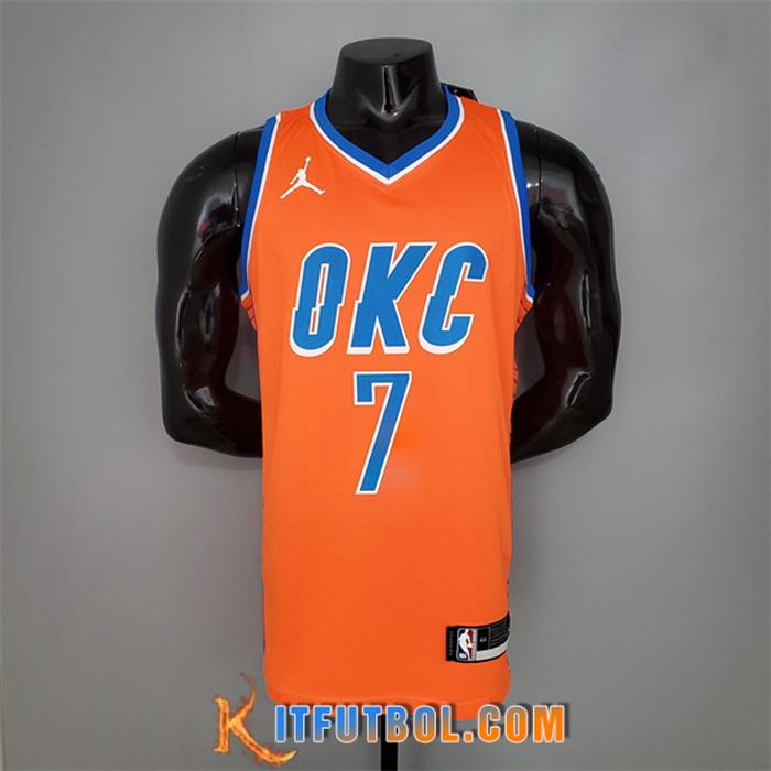 Camisetas Oklahoma City Thunder (Anthony #7) Naranja Jordan