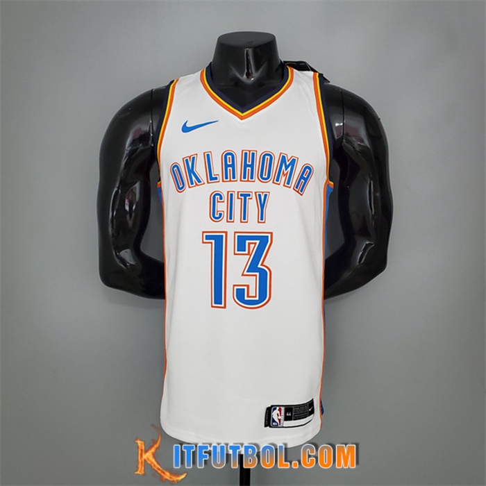 Camisetas Oklahoma City Thunder (Harden #13) Blanco