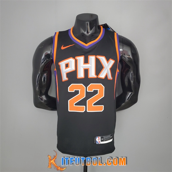 Camisetas Phoenix Suns (Ayton #22) 2021 Negro