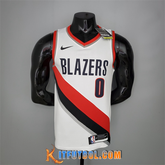 Camisetas Portland Trail Blazers (Lillard #0) 2021 Primera Negro