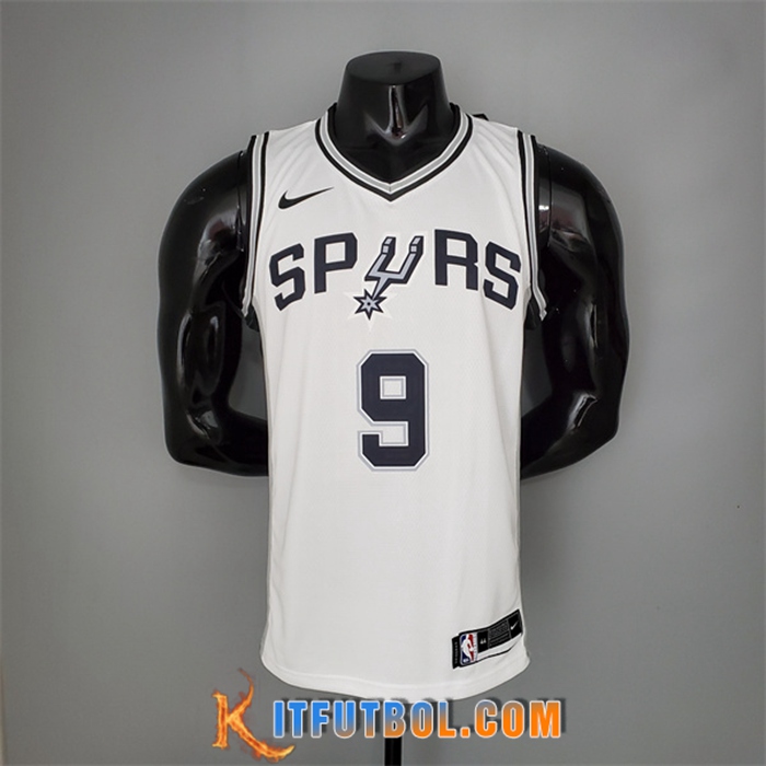 Camisetas San Antonio Spurs (Parker #9) Blanco