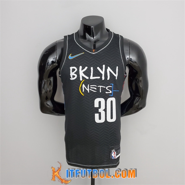 Camisetas Brooklyn Nets (Curry #30) Negro City Edition