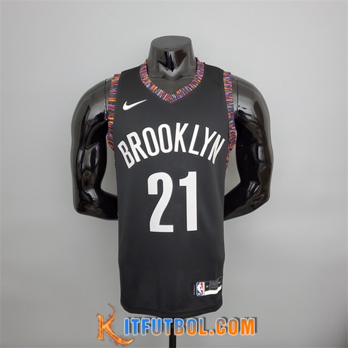 Camisetas Brooklyn Nets (Brooklyn #21) Negro City Version