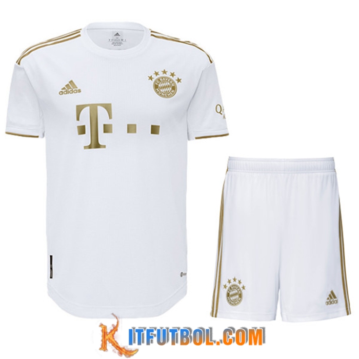 Nueva Camisetas De Futbol Bayern Munich Ninos Segunda 2022/2023