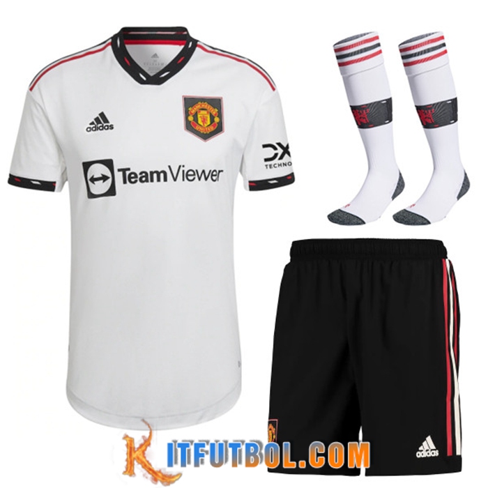 Camisetas De Futbol Manchester United Segunda (Cortos + Calcetines) 2022/2023