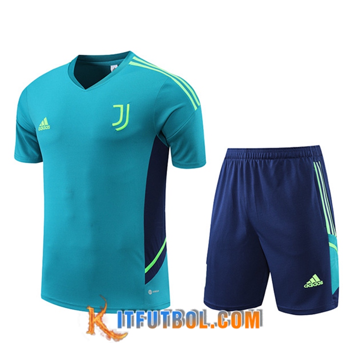 Camiseta Entrenamiento + Cortos Juventus Verde 2022/2023