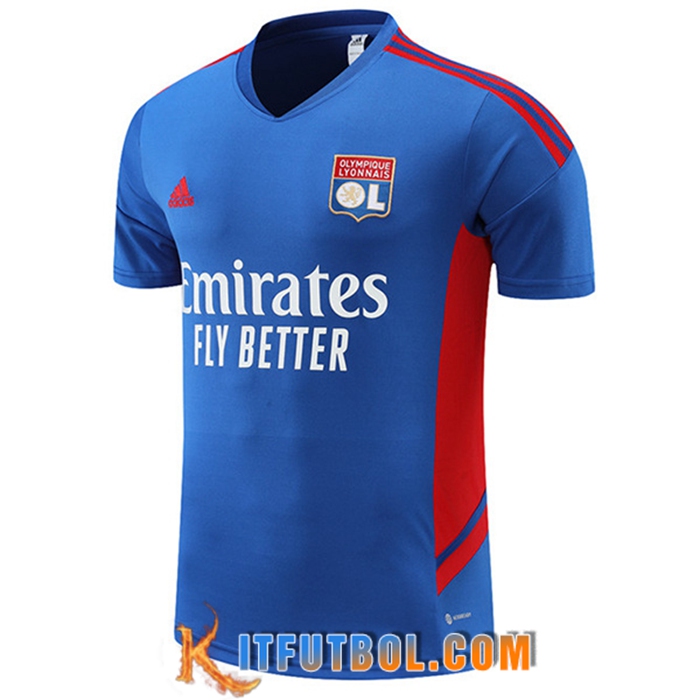 Camiseta Entrenamiento Lyon Azul 2022/2023