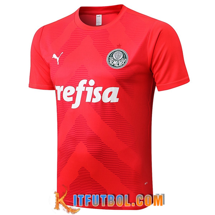 Camiseta Entrenamiento Palmeiras Rojo 2022/2023