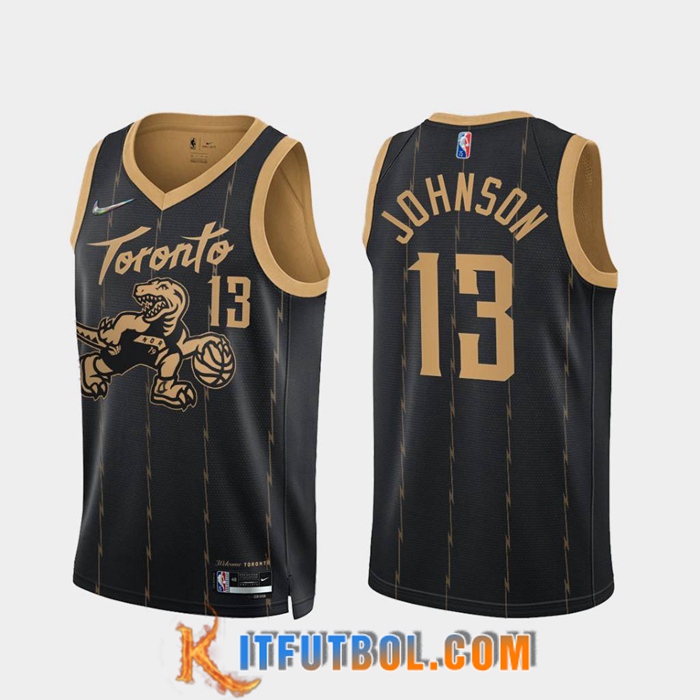 Camisetas Toronto Raptors (JOHNSON #13) Negro