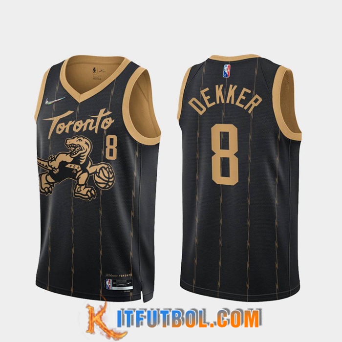 Camisetas Toronto Raptors (DEKKER #8) Negro