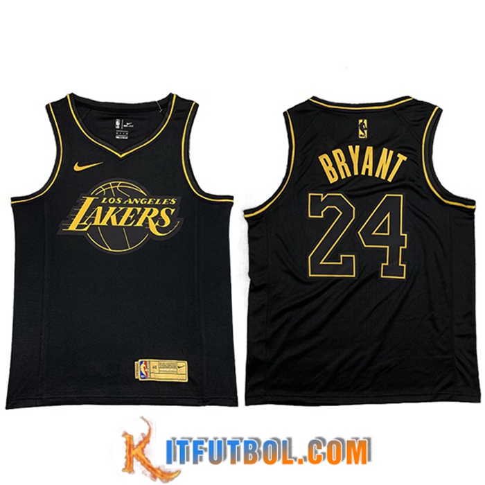 Camisetas Los Angeles Lakers (BRYANT #24) Negro