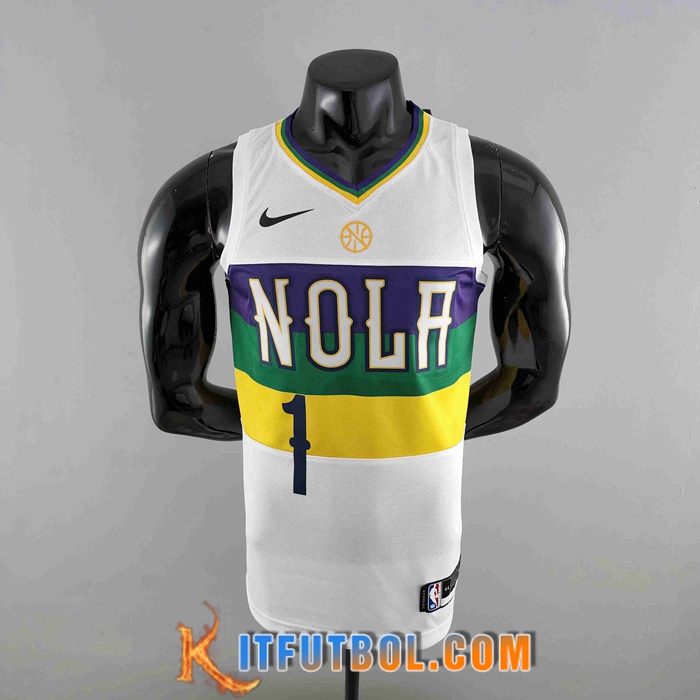 Camisetas New Orleans Pelicans (WLLIAMSIN #1) Blanco Urban Edition