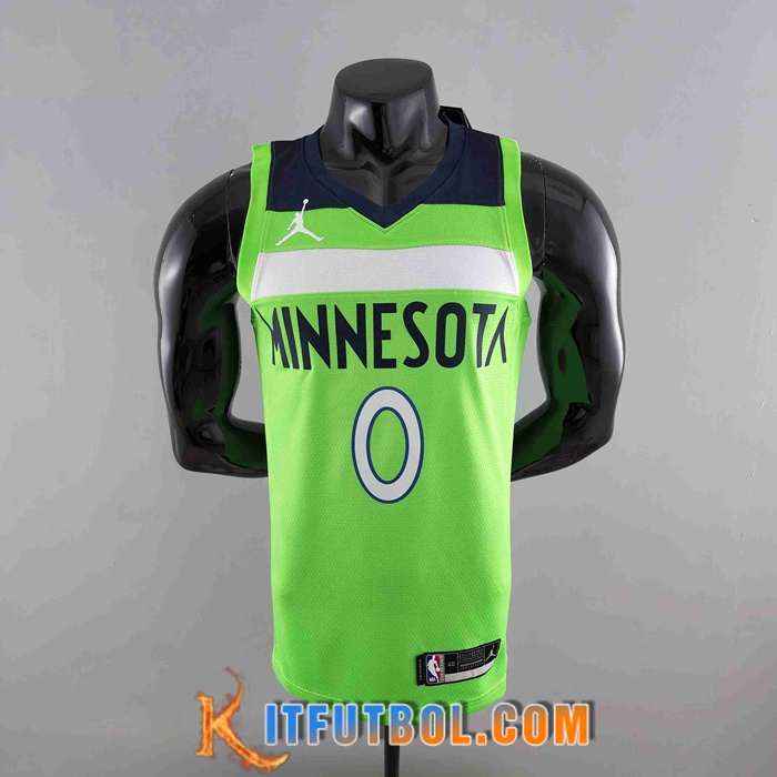 Camisetas Minnesota Timberwolves (RUSSELL #0) Verde Air Jordan