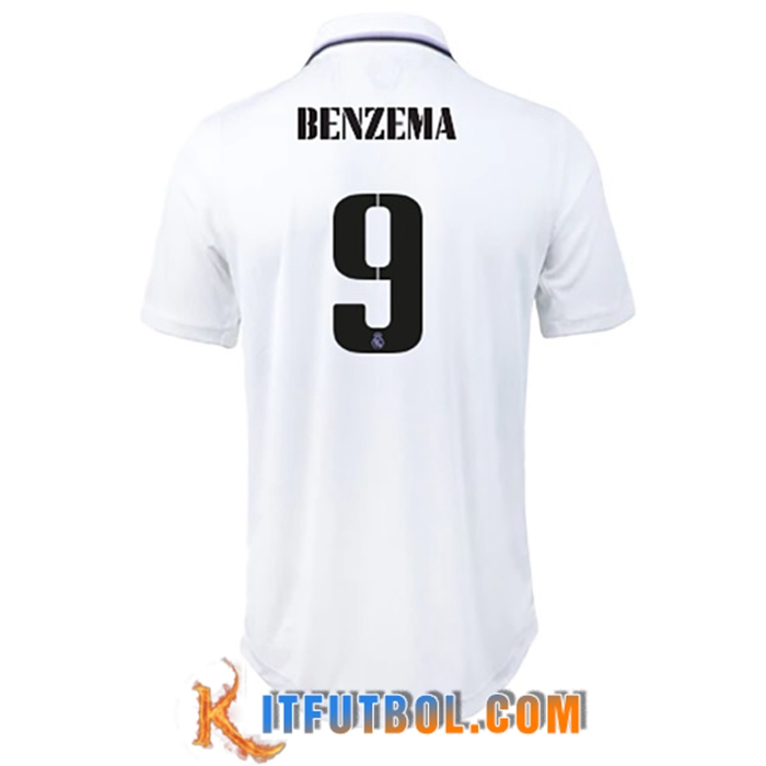 Camisetas De Futbol Real Madrid (BENZEMA #9) 2022/23 Primera
