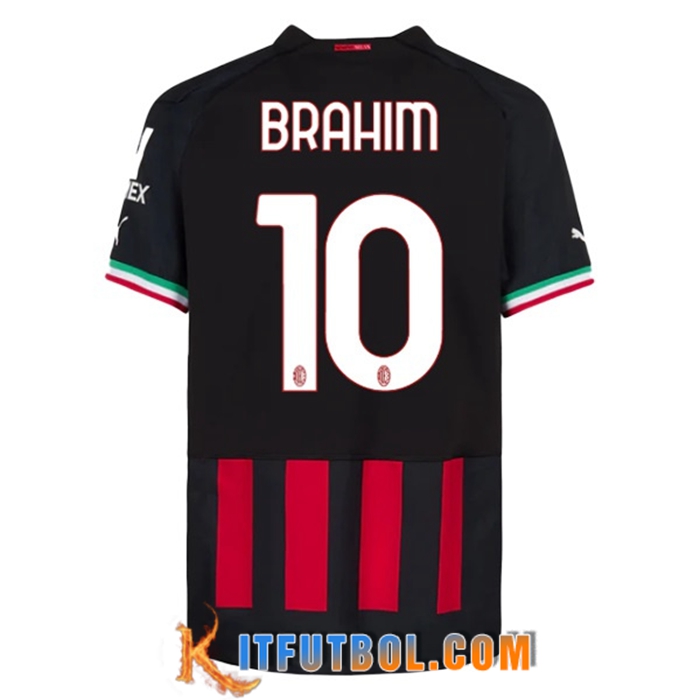 Camisetas De Futbol AC Milan (BRAHIM #10) 2022/23 Primera