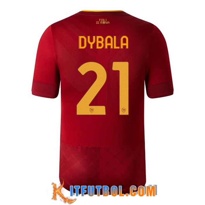 Camisetas De Futbol AS Roma (DYBALA #21) 2022/23 Primera