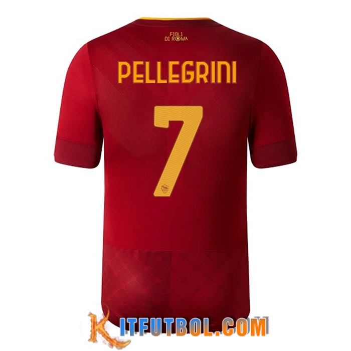 Camisetas De Futbol AS Roma (PELLEGRINI #7) 2022/23 Primera