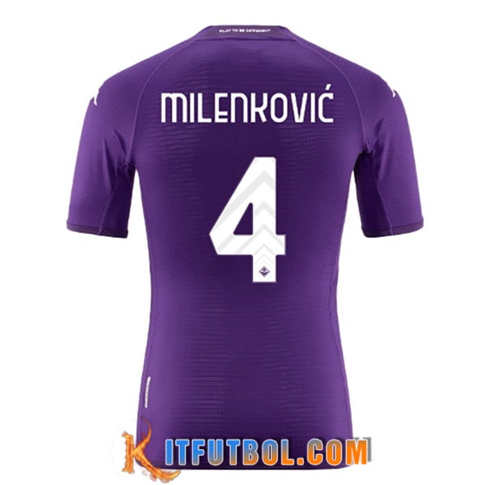 Camisetas De Futbol ACF Fiorentina (MILENKOVIĆ #4) 2022/23 Primera