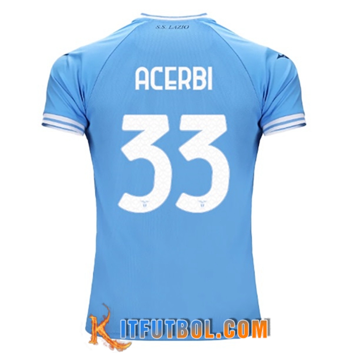 Camisetas De Futbol SS Lazio (ACERBI #33) 2022/23 Primera