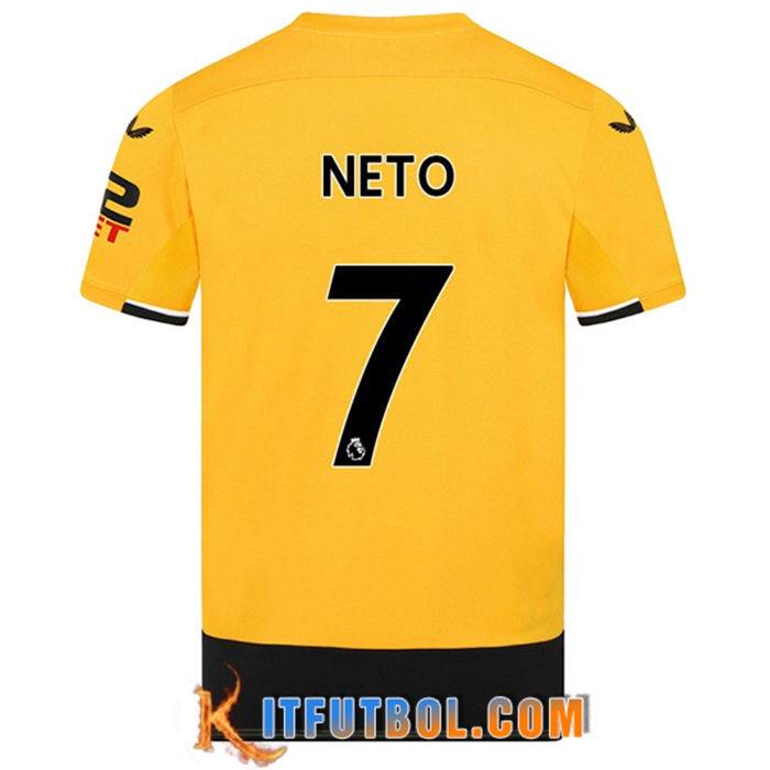 Camisetas De Futbol Wolves (NETO #7) 2022/23 Primera