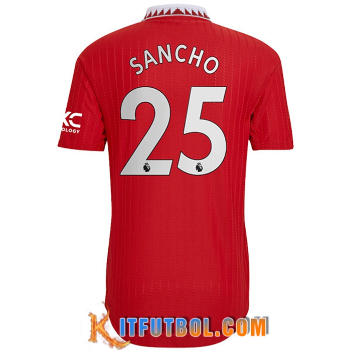 Camisetas De Futbol Manchester United (SANCHO #25) 2022/23 Primera
