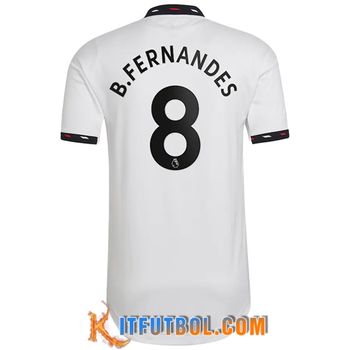 Camisetas De Futbol Manchester United (B. FERNANDES #8) 2022/23 Segunda