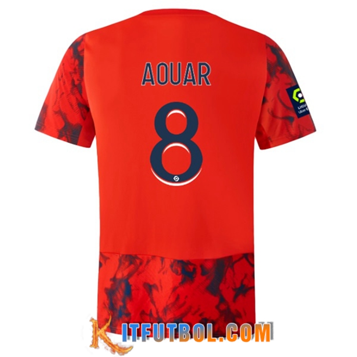 Camisetas De Futbol lyon (AOUAR #8) 2022/23 Segunda