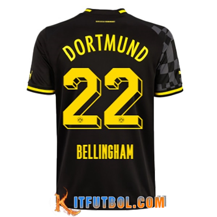Camisetas De Futbol Dortmund BVB (BELLINGHAM #22) 2022/23 Segunda