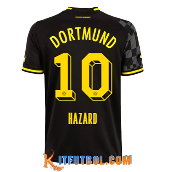 Camisetas De Futbol Dortmund BVB (HAZARD #10) 2022/23 Segunda
