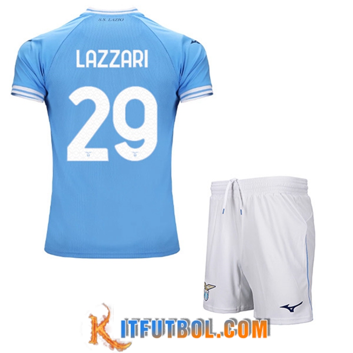 Camisetas De Futbol SS Lazio (LAZZARI #29) Ninos Primera 2022/23