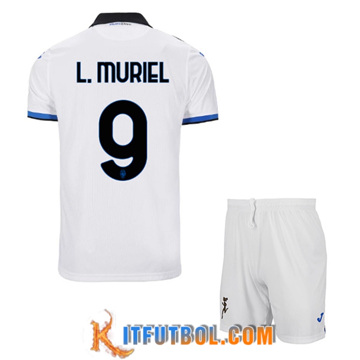 Camisetas De Futbol Atalanta (L.MURIEL #9) Ninos Segunda 2022/23