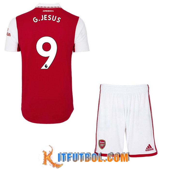 Camisetas De Futbol Arsenal (G.JESUS #9) Ninos Primera 2022/23