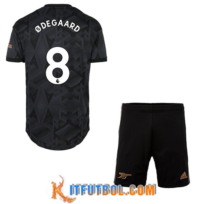 Camisetas De Futbol Arsenal (ODEGAARD #8) Ninos Segunda 2022/23