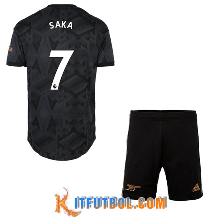 Camisetas De Futbol Arsenal (SAKA #7) Ninos Segunda 2022/23