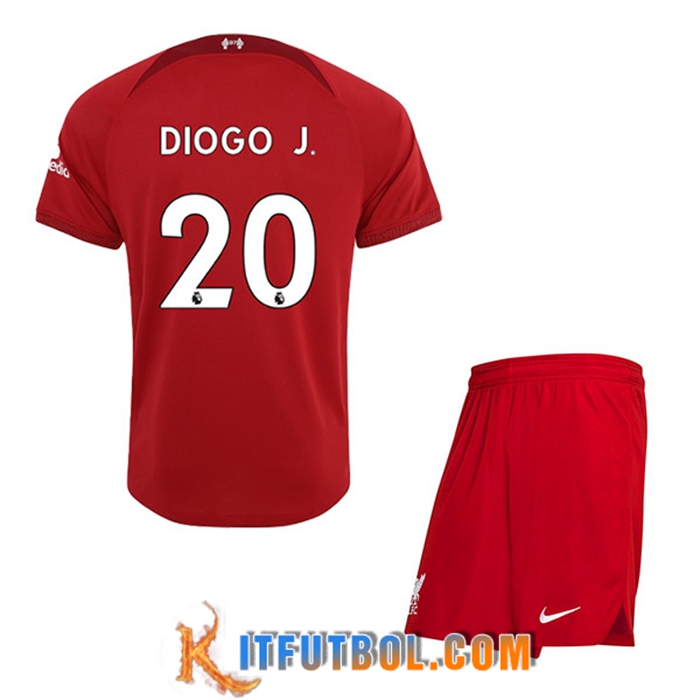 Camisetas De Futbol Liverpool (DIOGO J. #20) Ninos Primera 2022/23