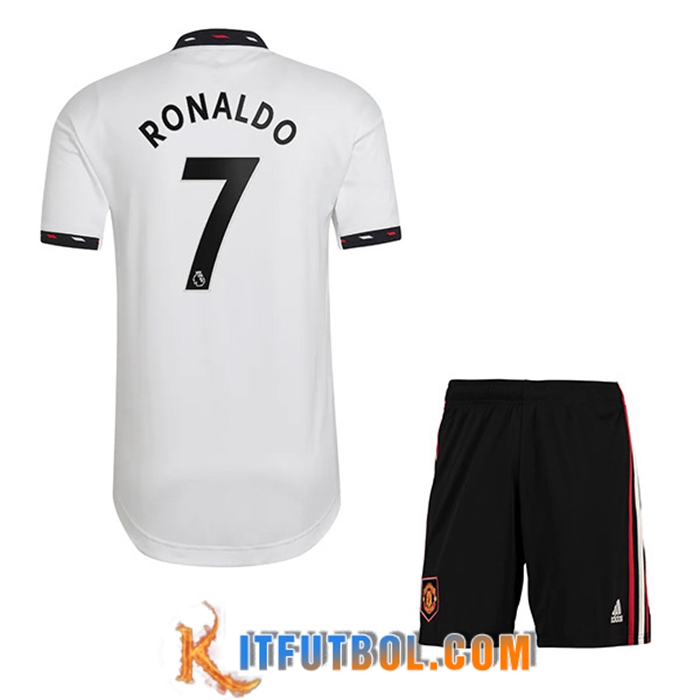 Camisetas De Futbol Manchester United (RONALDO #7) Ninos Segunda 2022/23