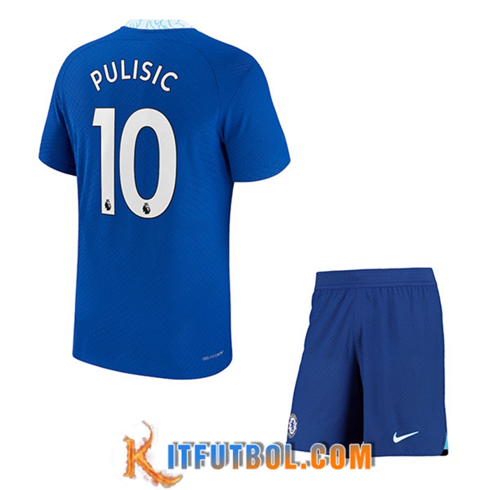 Camisetas De Futbol FC Chelsea (PULISIC #10) Ninos Primera 2022/23