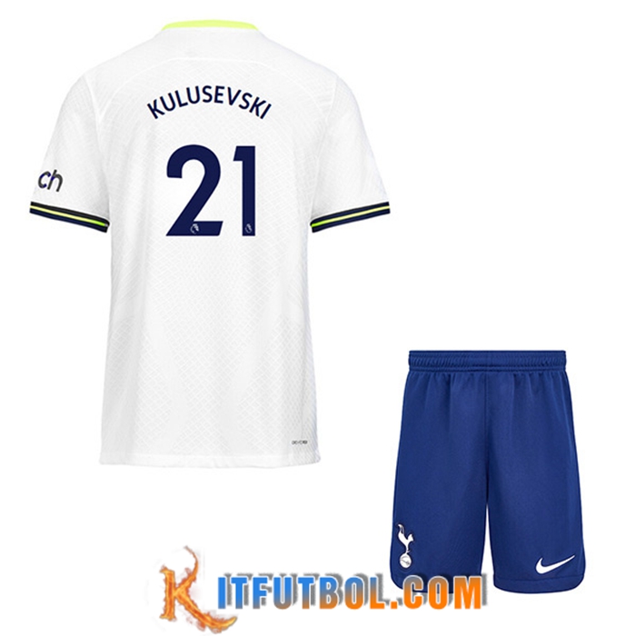 Camisetas De Futbol Tottenham Hotspur (KULUSEVSKI #21) Ninos Primera 2022/23