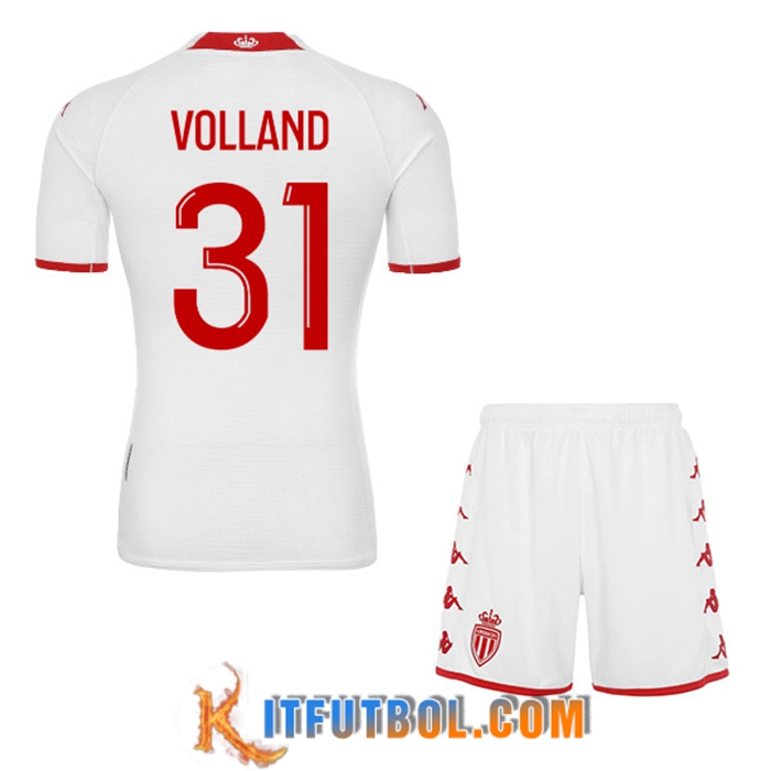 Camisetas De Futbol AS Monaco (VOLLAND #31) Ninos Primera 2022/23