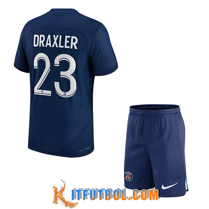 Camisetas De Futbol PSG (DRAXLER #23) Ninos Primera 2022/23